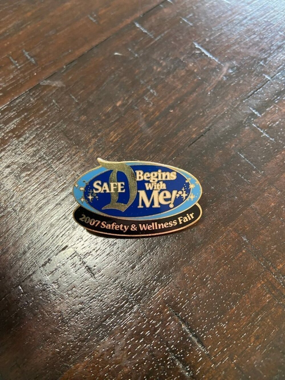 Disneyland - Cast Member - 2007 Safe D Begins With Me Metal Trading Pin